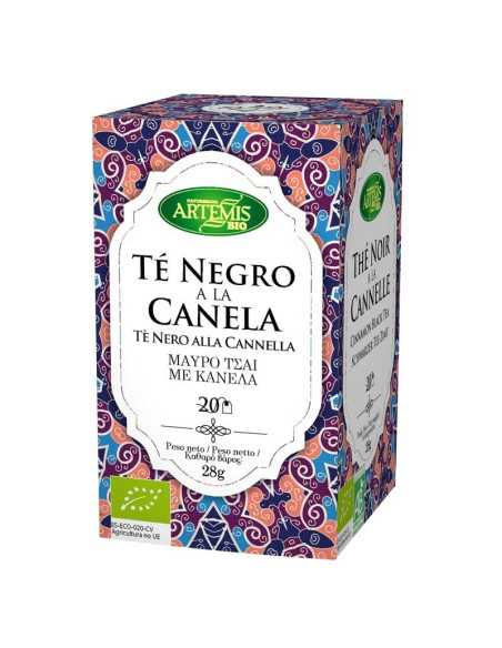 Te negro con canela Bio 20 filtros Artemis
